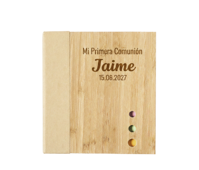 portanotas madera personalizable